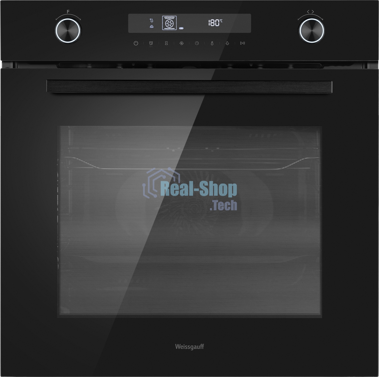 Духовой шкаф электрический Weissgauff EOM 741 PDB Black Edition черный