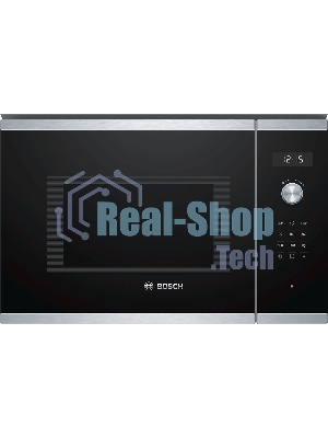 Встраиваемая микроволновая печь Bosch BEL554MS0 нержавеющая сталь/черный, 25 л, 900 Вт, переключатели - поворотный механизм/сенсор