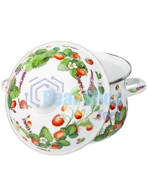 Кастрюля эмалированная AGNESS 934-562 Фруктовая корзина, 2.8 л