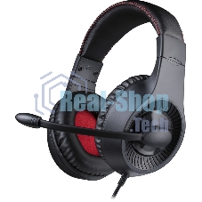 Гарнитура Redragon Pelias чёрный, проводная, 2 x mini jack 3.5 мм, подсветка