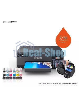 Принтер струйный Epson L8050 (C11CK37405/C11CK37402/C11CK37504/C11CK37507/C11CK37506), A4, цветное, печ. до 8 стр/мин., 1440 x 5760 dpi, USB, Wi-Fi