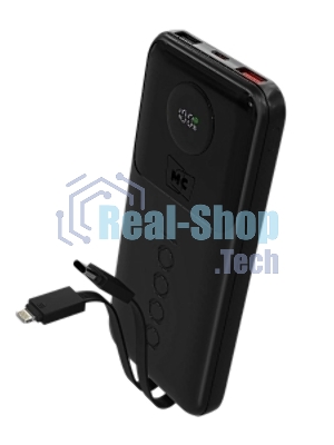 Портативный аккумулятор MORE CHOICE (4620202552792) PB35-10 10000mAh 2USB+1Type-C 3.0A 22.5W+PD20W+QC3.0, черный