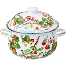 Кастрюля эмалированная AGNESS 934-562 Фруктовая корзина, 2.8 л