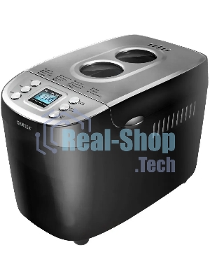 Хлебопечка Centek CT-1415 (черн/сталь) 1500 г БОЛЬШОЙ ОБЪЕМ, 860 Вт, 15 программ, таймер, LCD, окошко
