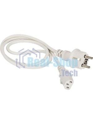 Шнур питания Lanmaster LAN-PP13/SH-1.5-WH C13-Schuko проводник.:3x0.75мм2 1.5м 220В 10А белый
