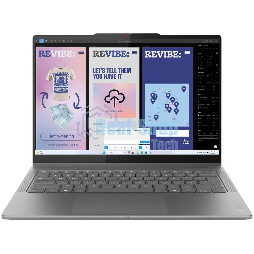 Ноутбук Lenovo Yoga 7 2-in-1 14ILL10 серый Intel Core Ultra 7 256V 2200MHz/14