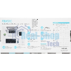 Клавиатура A4Tech Fstyler FBX51C беспроводная, Bluetooth, радиоканал, серый