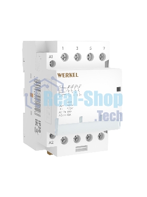 Контактор модульный WERKEL 40 A 4NO (3 мод.) W943M40O
