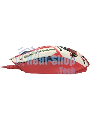 Мышь проводная A4Tech Bloody W63 Max Proxy Boom бежевый/красный, 12000 dpi, USB, кнопки - 9