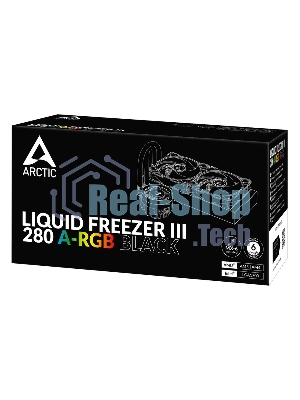 Жидкостная система охлаждения Arctic Liquid Freezer III 280 A-RGB черный, 140 мм, алюминий, 2800 об/мин, 30 дБ, 4 pin, 320 Вт