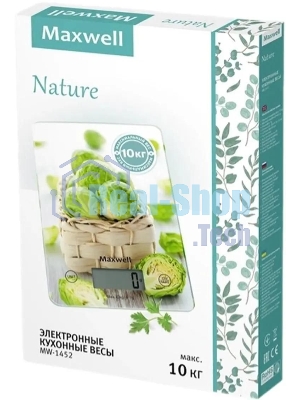 Весы кухонные электронные Maxwell Nature MW-1452, рисунок