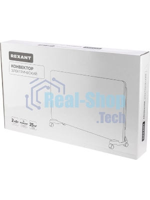 Конвектор электрический Rexant 60-0097, белый, 1500 Вт, 20 м2, механический термостат