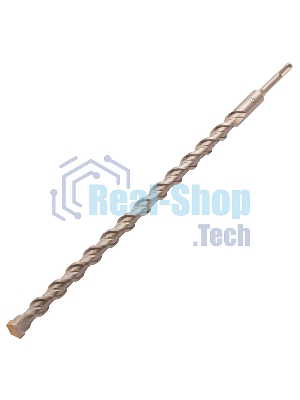 Бур по бетону Denzel двойная спираль, Cobalt W-tip, 22x460 мм, SDS PLUS