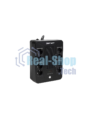 Источник бесперебойного питания SMARTWATT UPS SAFE PRO 600 Line-interactive 600VA/360W Brick (Euro x8, LED, 275x210x95(мм), 4,8 кг, гарантия 24мес.