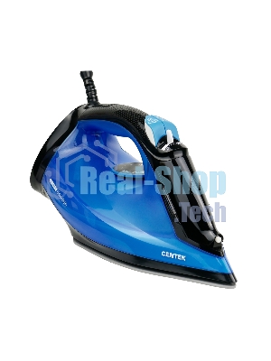 Утюг Centek CT-3301 синий, 2800 Вт, 60 г/мин, 195 г/мин, 600 мл