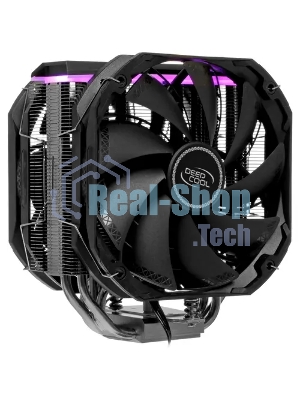 Кулер для процессора DEEPCOOL AS500 PLUS черный, 140 мм, алюминий/медь, 1200 об/мин, 29.2 дБ, 4 pin, 220 Вт, 164 мм