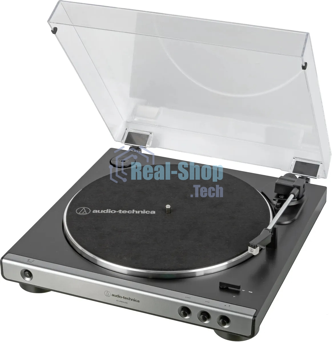 Проигрыватель винила Audio-Technica AT-LP60XUSB полностью автоматический серебристый