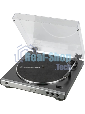 Проигрыватель винила Audio-Technica AT-LP60XUSB полностью автоматический серебристый