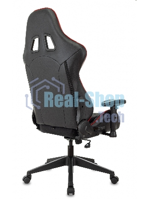 Кресло игровое Бюрократ VIKING 4 AERO RUS белый/синий/красный/черный, искусст. кожа/ткань, две подушки