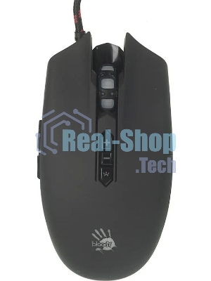 Мышь проводная A4Tech Bloody Q80 черный, 3200 dpi, USB, кнопки - 8