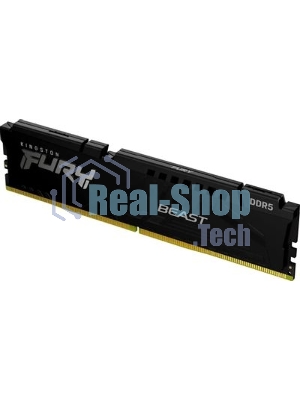 Оперативная память Kingston Fury Beast Black, DDR5, 32GB (1x32GB), 5600 MHz, CL36, с радиатором, чёрный