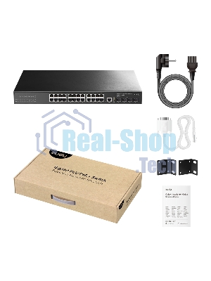 Коммутатор Cudy GS5024S4, 24×1 Гбит/с + 4×10 Гбит/с SFP+
