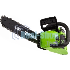 Цепная пила аккумуляторная (2005807UA) GreenWorks GD40CS18, 40V, 40 см, бесщеточная, 1,8 КВТ, с АКБ 2АЧ и ЗУ