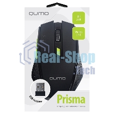 Мышь беспроводная Qumo Office Prisma Black M85 черный, 2400 dpi, радиоканал, USB, кнопки - 7