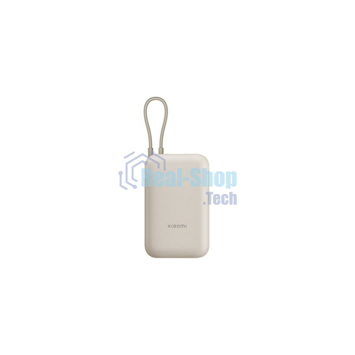 Портативный аккумулятор Xiaomi Power Bank 10000mAh (встроенный кабель) Tan GL