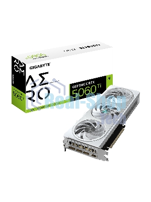 Видеокарта Gigabyte GeForce RTX 5060 Ti Aero OC, NVIDIA RTX 5060 Ti, 8 ГБ GDDR7, 128 бит, PCI-e 5.0, 1xHDMI, 3xDP, 2647 МГц
