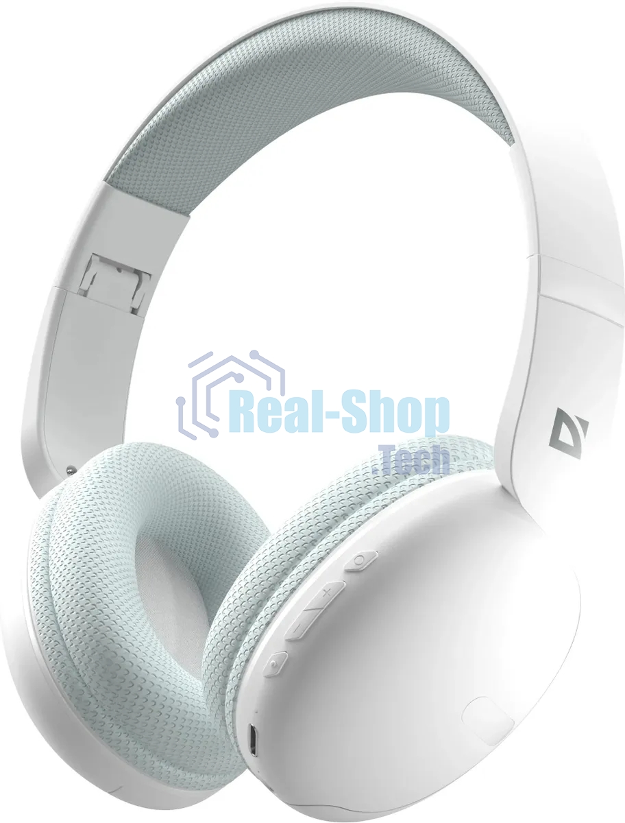 Беспроводные/проводные наушники Defender FreeMotion B480 белый, накладные, Bluetooth + проводной, складная конструкция, до 8 ч