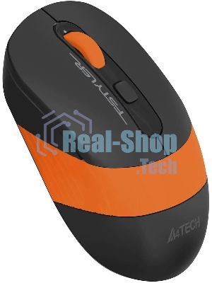 Мышь беспроводная A4Tech Fstyler FG10S черный/оранжевый, 2000 dpi, радиоканал, USB, кнопки - 4