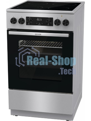 Плита электрическая Gorenje GEC5C40XC нержавеющая сталь, конфорок 4 шт, духовка 70 л, 50 см x 85 см x 59.4 см