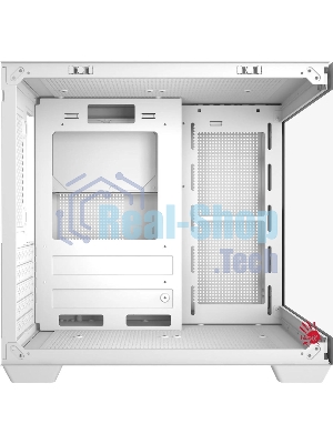 Компьютерный корпус Bloody CC-121 белый без БП mATX 7x120мм 1xUSB2.0 1xUSB3.0 audio