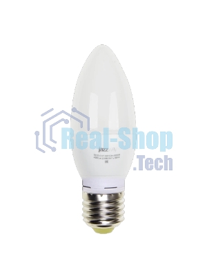 Лампа светодиодная JazzWay PLED-ECO-C37 5Вт свеча 3000К теплый белый E27 400лм 230В