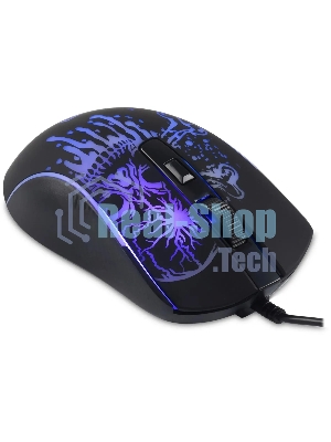 Мышь проводная Oklick 702G черный, 3600 dpi, USB, кнопки - 4