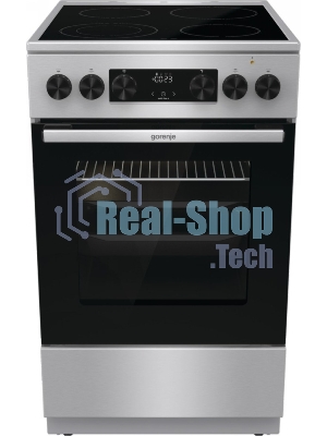 Плита электрическая Gorenje GEC5C40XC нержавеющая сталь, конфорок 4 шт, духовка 70 л, 50 см x 85 см x 59.4 см
