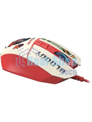 Мышь проводная A4Tech Bloody W63 Max Proxy Boom бежевый/красный, 12000 dpi, USB, кнопки - 9