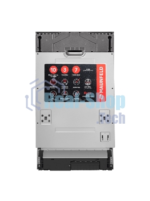 Посудомоечная машина Maunfeld MLP45230 Light Beam Inverter Wi-Fi, нержавеющая сталь, 44.8 см, 10 компл., 47 дБ, класс A+++