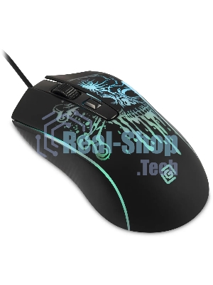 Мышь проводная Oklick 702G черный, 3600 dpi, USB, кнопки - 4