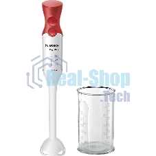 Блендер погружной Bosch MSM 64010 красный, 450 Вт, 2 скорости, турбо