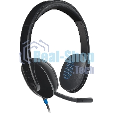 Гарнитура Logitech USB Headset H540 чёрный, проводная, USB
