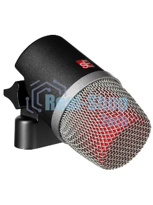 Микрофон динамический sE Electronics V KICK инструментальный, универсальный, для бас-барабанов и других источников, 20 Гц 19 кГц, суперкардиоида, комплектация: резьбовой адаптер, чехол на молнии, ветрозащита, гайка с накаткой для надежной фиксации ми
