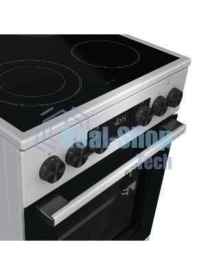 Плита электрическая Gorenje GEC5C40XC нержавеющая сталь, конфорок 4 шт, духовка 70 л, 50 см x 85 см x 59.4 см