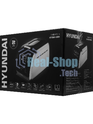 Хлебопечка Hyundai HYBM-5085 850Вт черный/серебристый