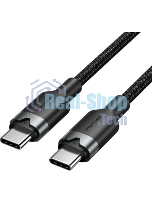 Кабель Vention USB 2.0 CM/CM - 1м. черный 3А PD60W