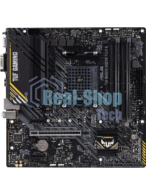 Материнская плата ASUS TUF GAMING A520M-PLUS II, AM4, AMD A520, 4xDDR4, 4xSATA, 1xM.2, 1xPCI-E 3.0 x16, 2xPCI-E x1, 1xHDMI, 1xDP, 1xVGA, 1x 1Gb LAN, 4xUSB 3.2 Gen 1, 2xUSB 2.0, 3x3.5 мм, 7.1, Micro-ATX