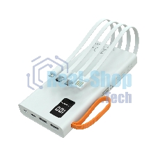 Портативный аккумулятор More choice (4620202550545) PB22-10 с кабелем 2USB 2.1A - 10000mAh белый