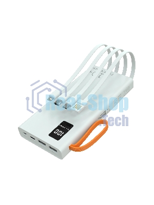 Портативный аккумулятор More choice (4620202550545) PB22-10 с кабелем 2USB 2.1A - 10000mAh белый