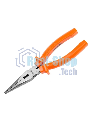 Длинногубцы Sparta Classic, 180 мм, прямые шлифованные, пластмассовые рукоятки